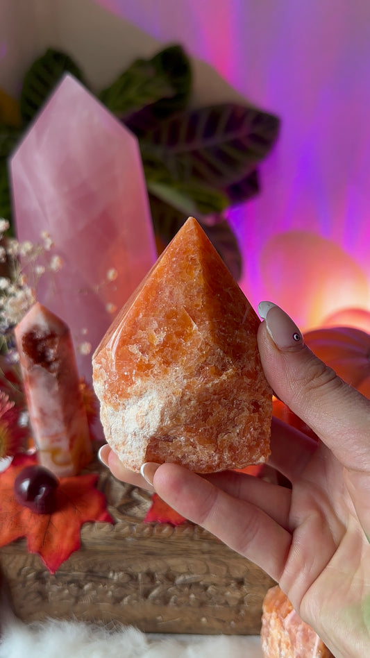 High quality orange sunstone