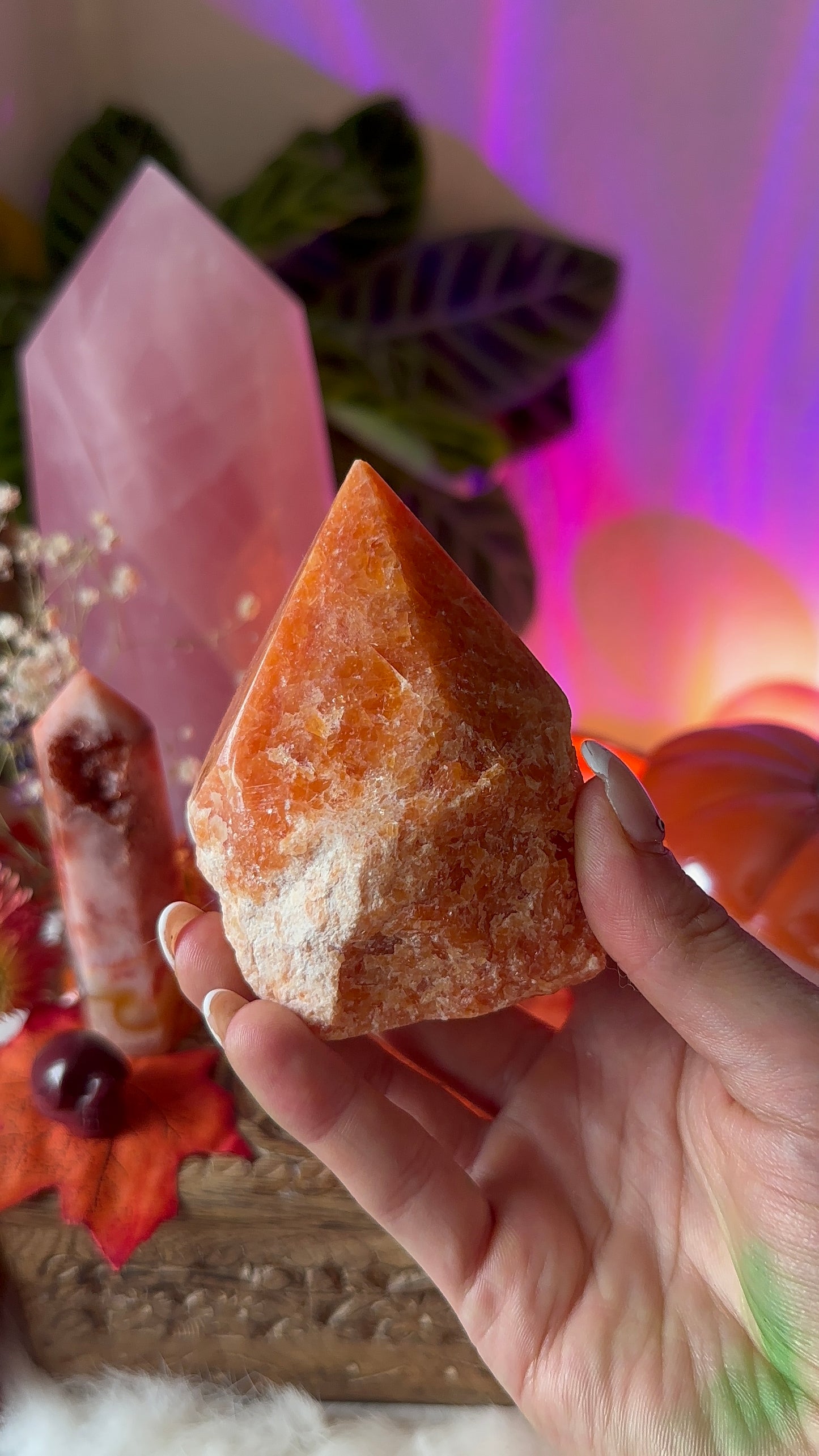 High quality orange sunstone