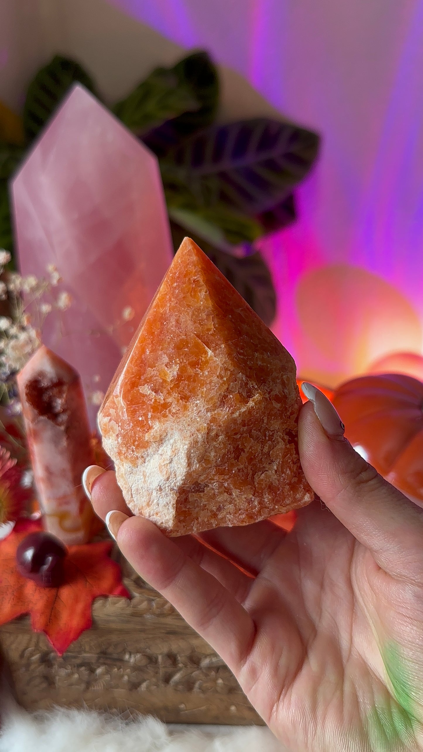 High quality orange sunstone