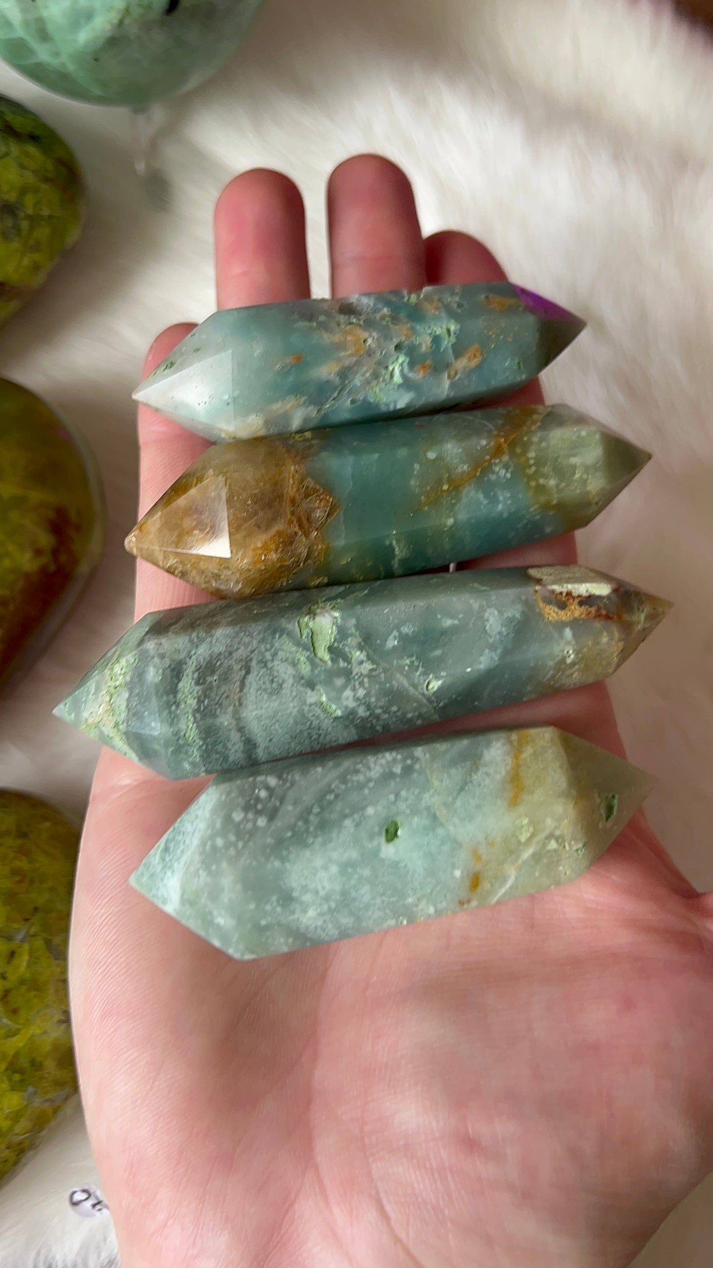 Amazonite wands