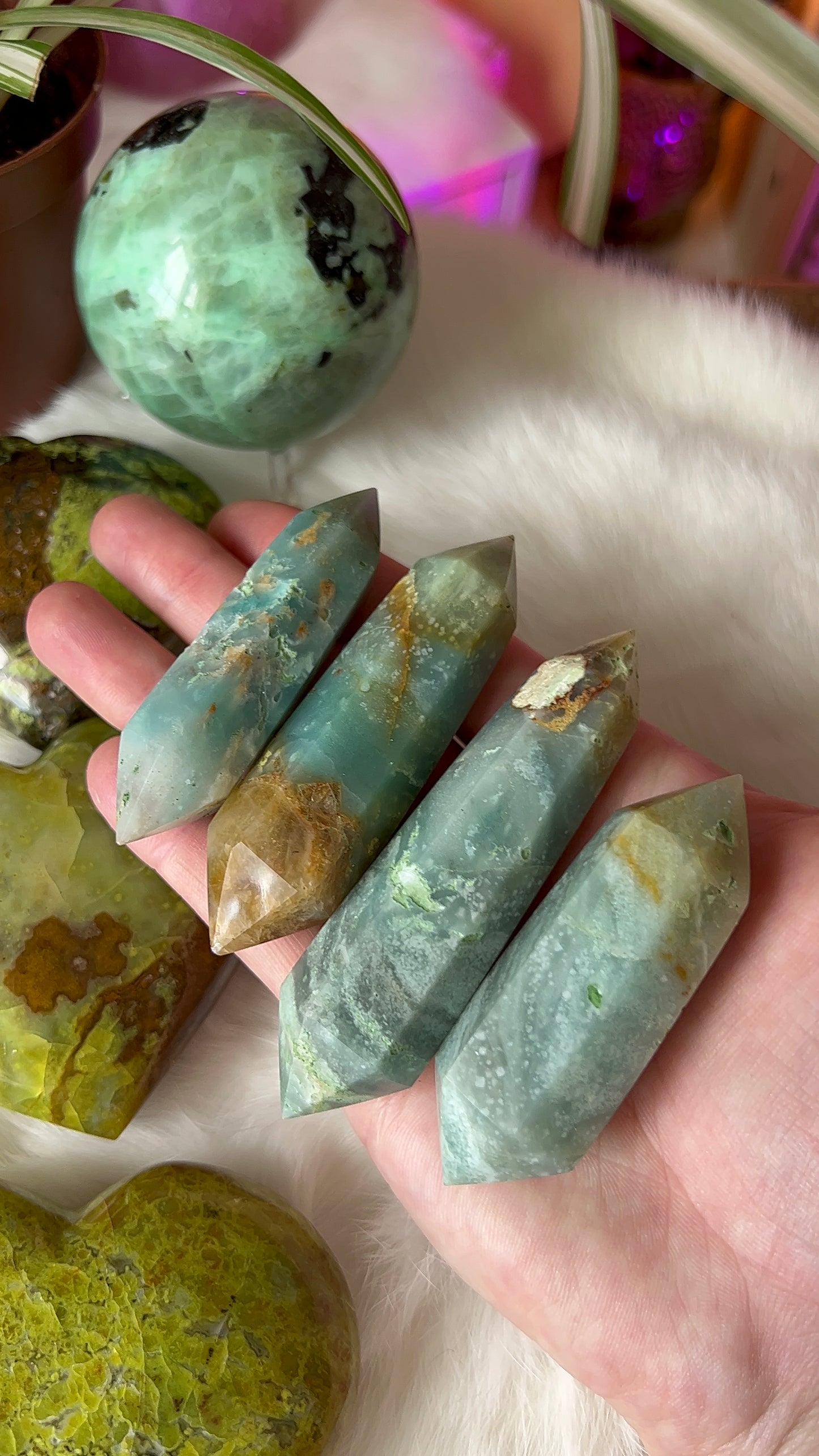 Amazonite wands