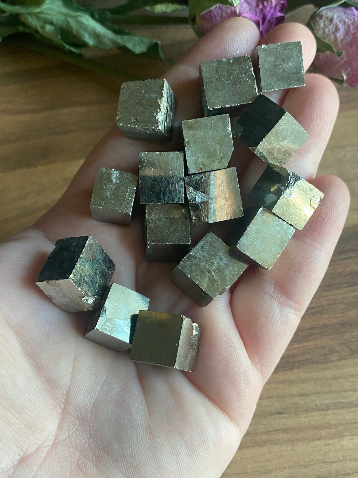 Raw Pyrite cubes