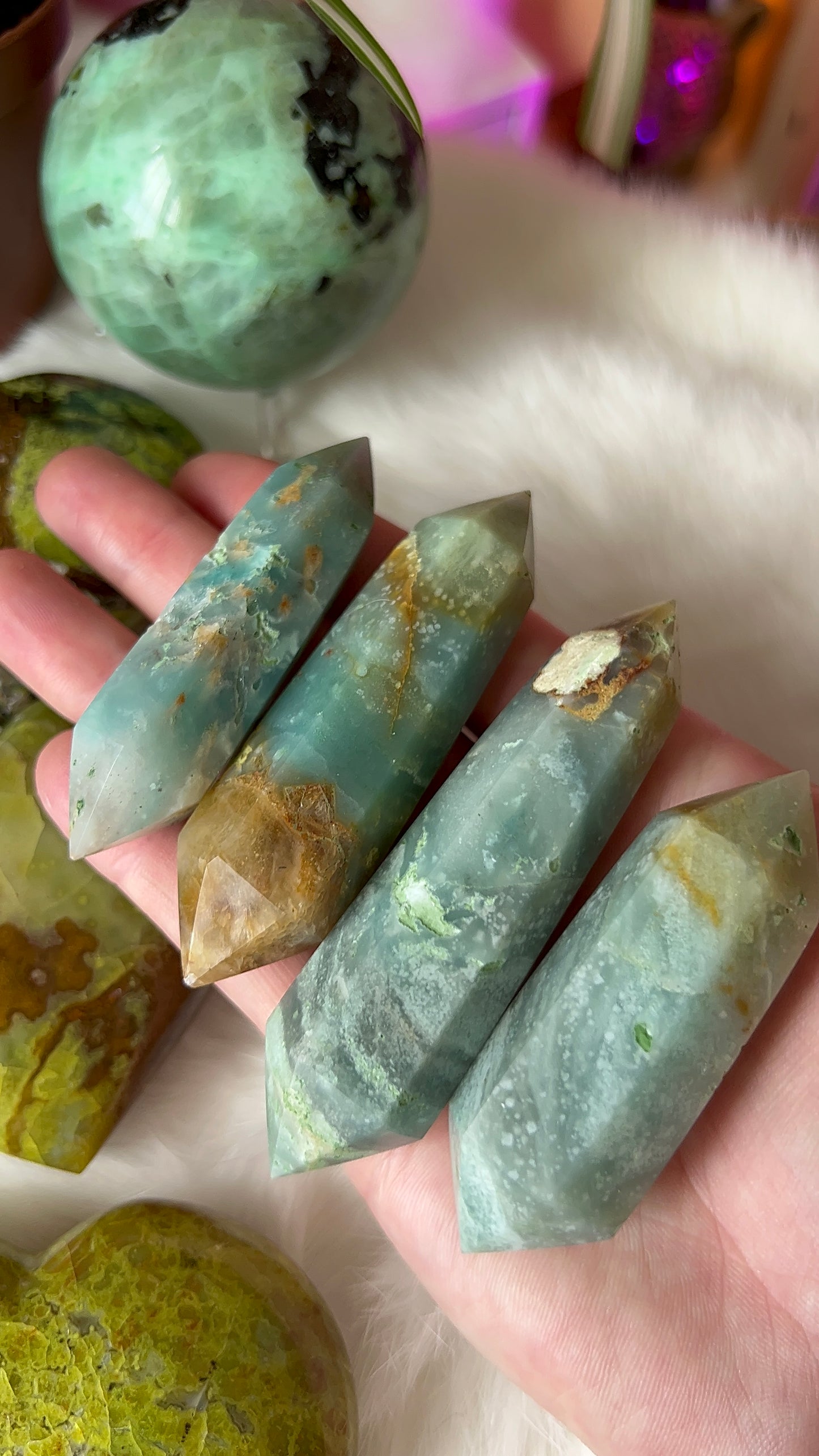 Amazonite wands