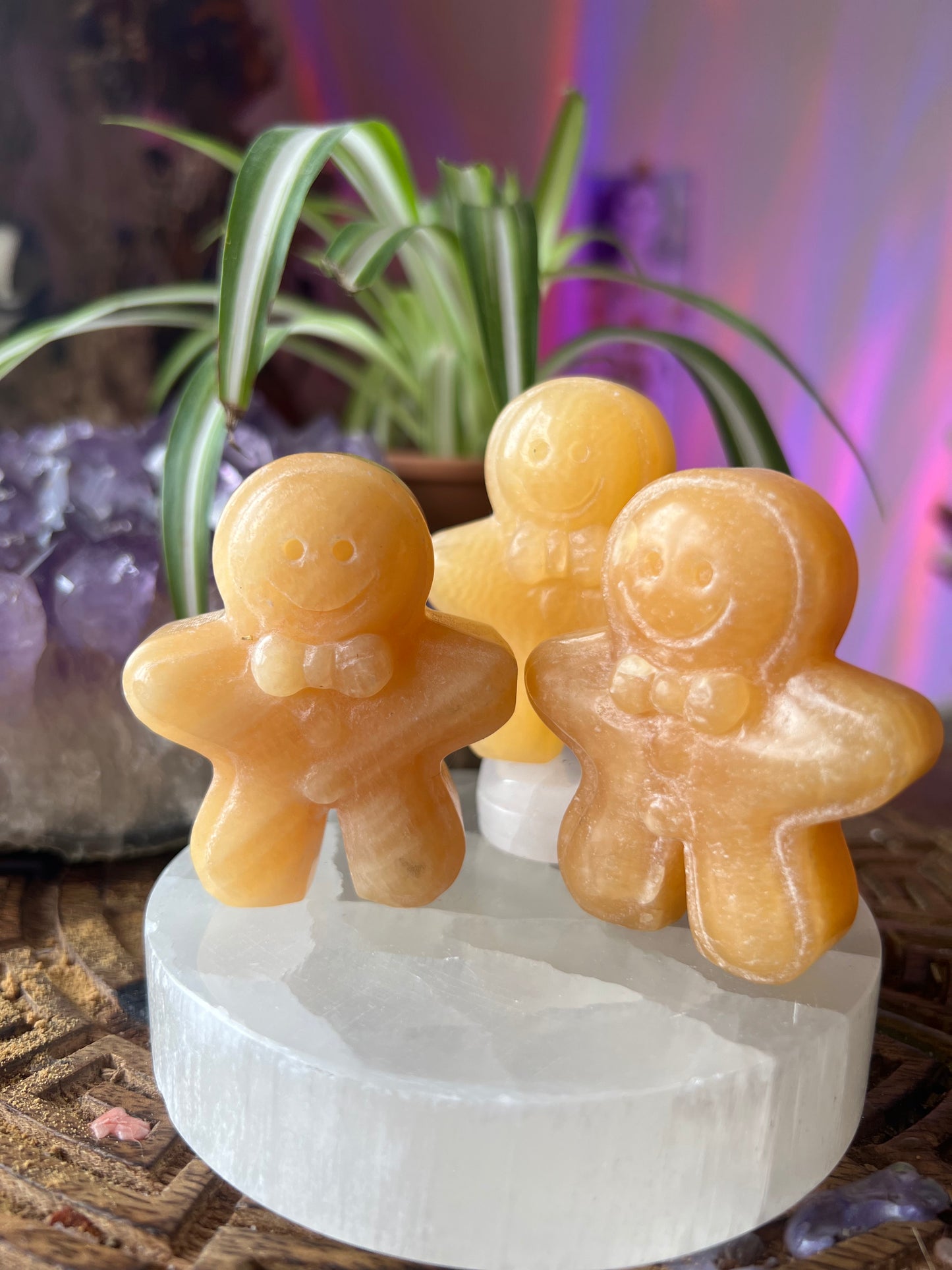 Orange calcite gingerbread