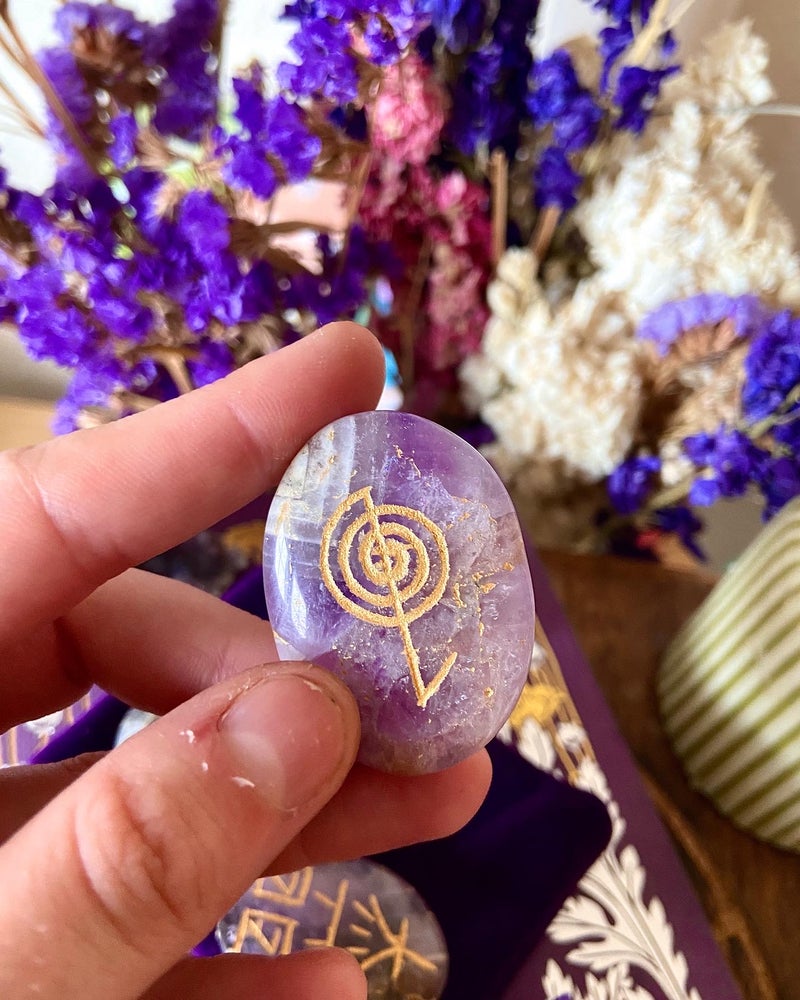 Amethyst Reiki healing stones