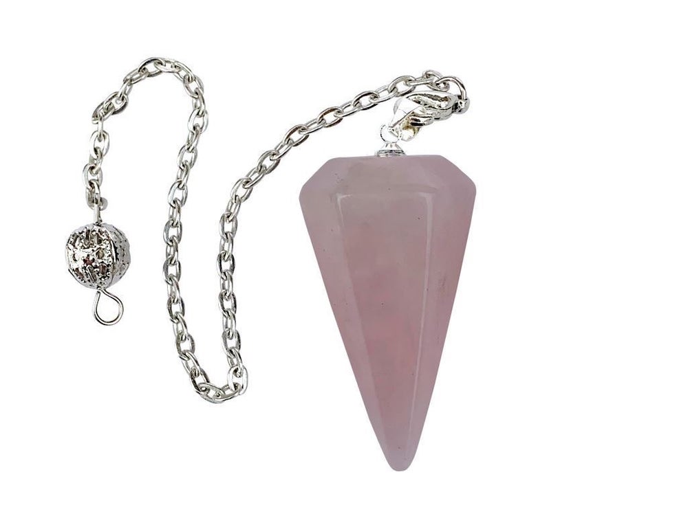 Rose quartz pendulum