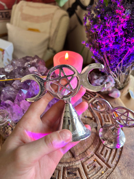 Triple goddess witches bell