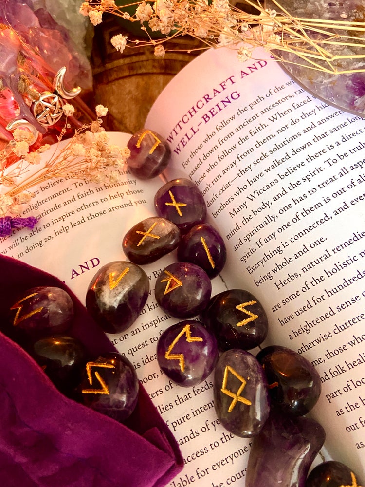 Amethyst Nordic Runes